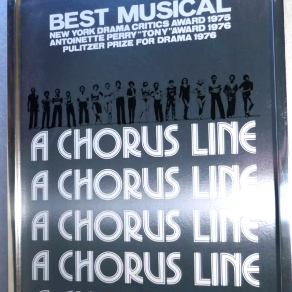 A CHIORUS LINE SCHUBERT THEATER   BROADWAY THEATRE WINDOW CARD